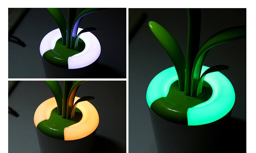 Modern Plant Lights LED Table Stylish Lamp - USB & Eye Protection