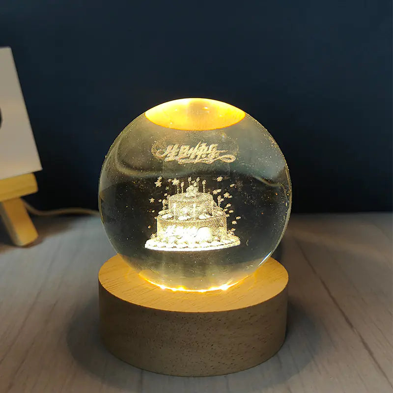 USB Night Light Crystal Ball