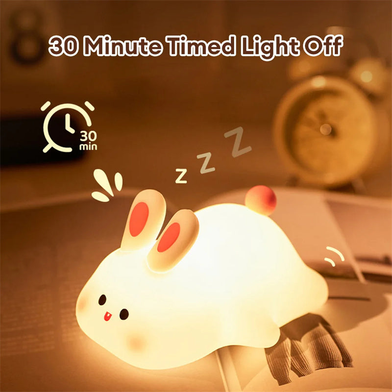 Cute Rabbit Bulb Light - Touch Sensor Bedside Lamp Home Decor
