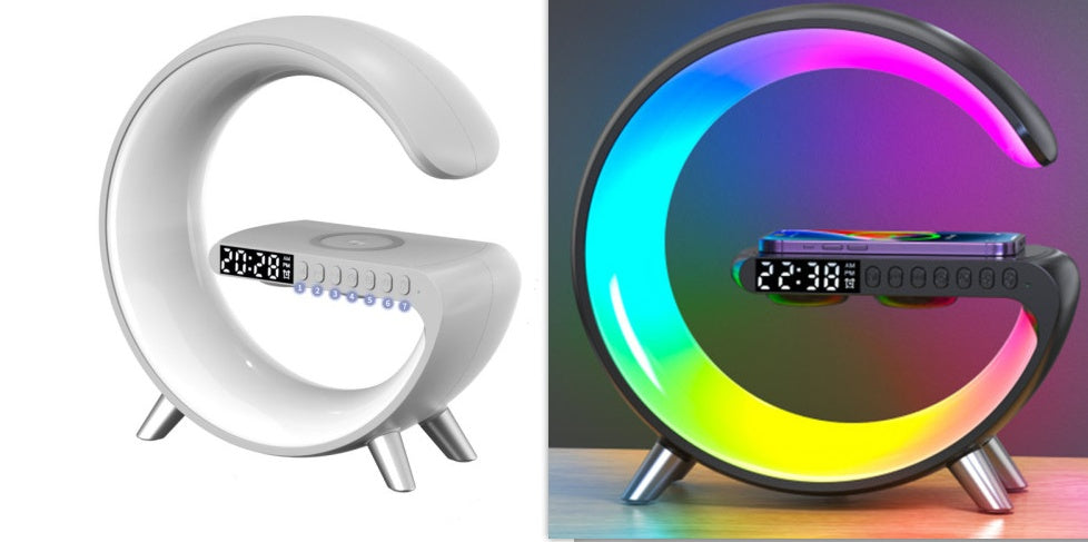 G Shaped LED Lamp Bluetooth & Speaker & Wireless Charger, Lamp App Control, Home Decor