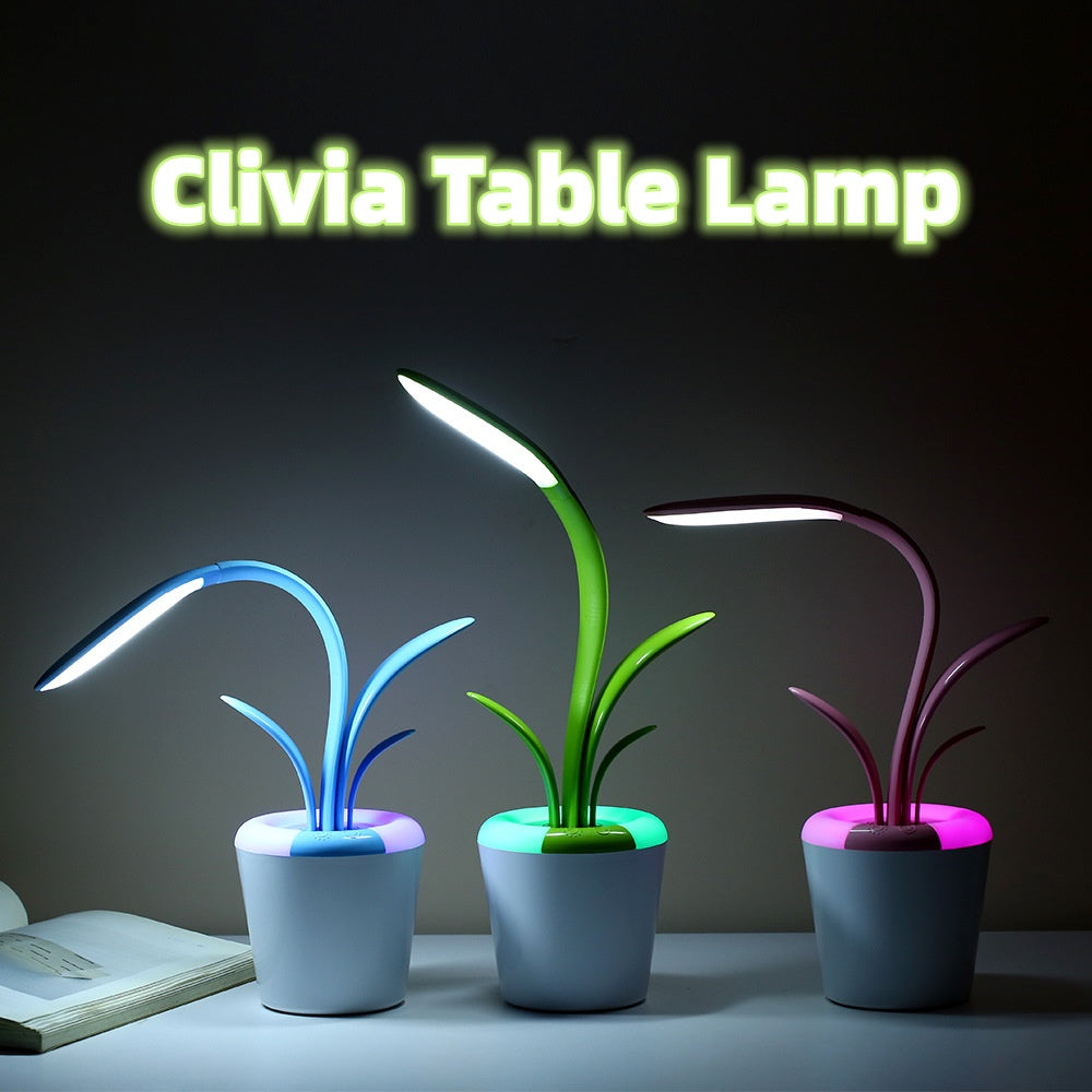 Modern Plant Lights LED Table Stylish Lamp - USB & Eye Protection