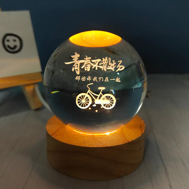 USB Night Light Crystal Ball