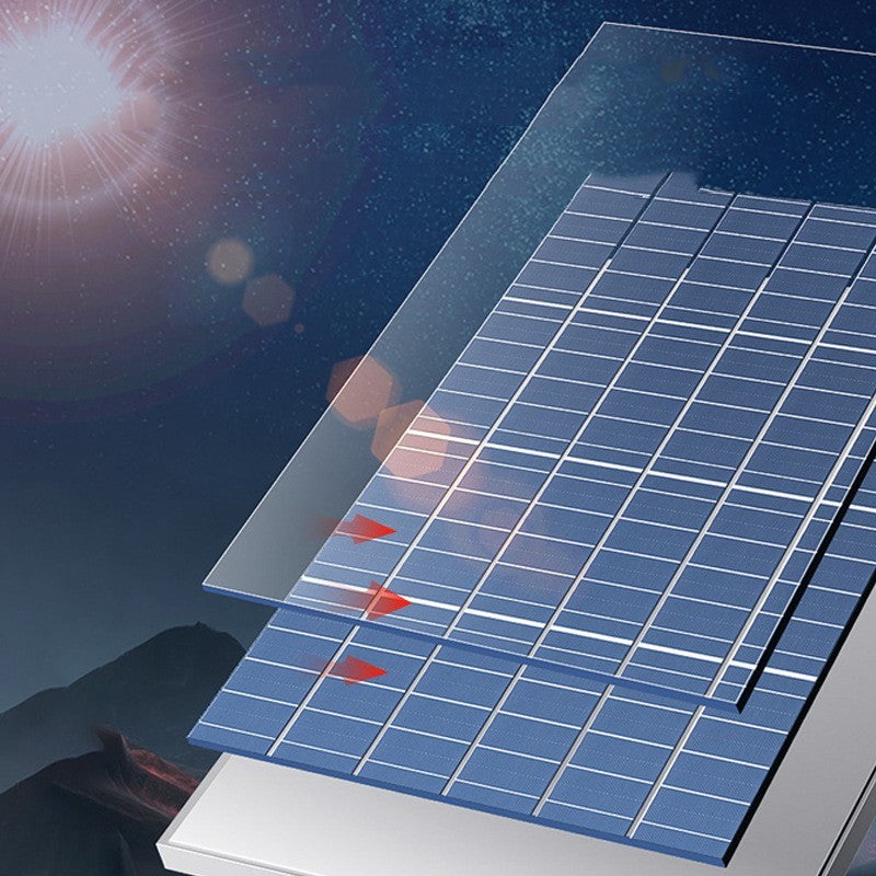 Solar Power Fan With Desk Lamp & Remote Indoor/Outdoor Portable Charging Folding Fan