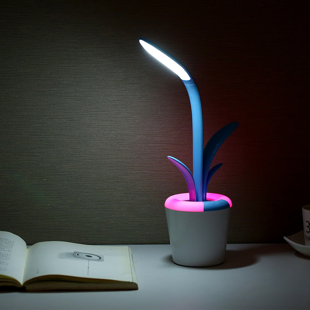 Modern Plant Lights LED Table Stylish Lamp - USB & Eye Protection