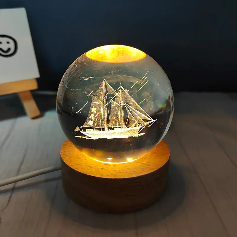 USB Night Light Crystal Ball