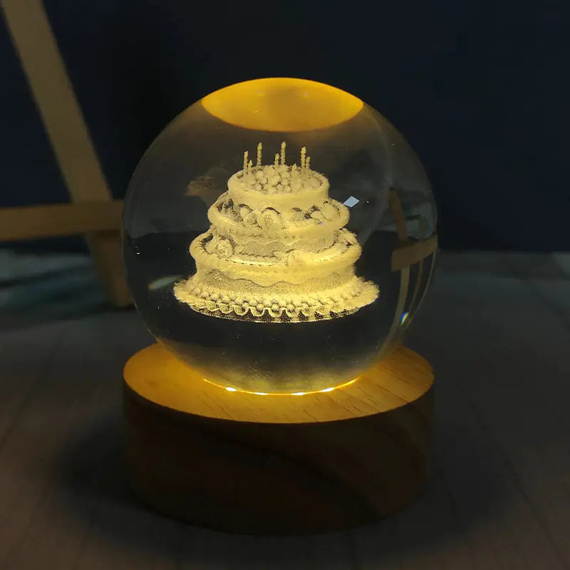 USB Night Light Crystal Ball