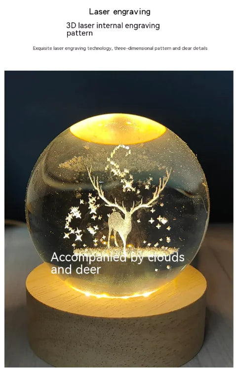 USB Night Light Crystal Ball