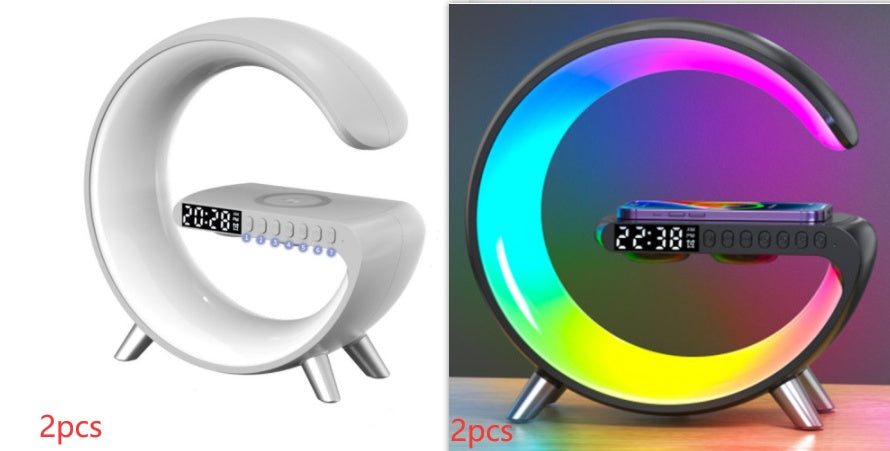 G Shaped LED Lamp Bluetooth & Speaker & Wireless Charger, Lamp App Control, Home Decor