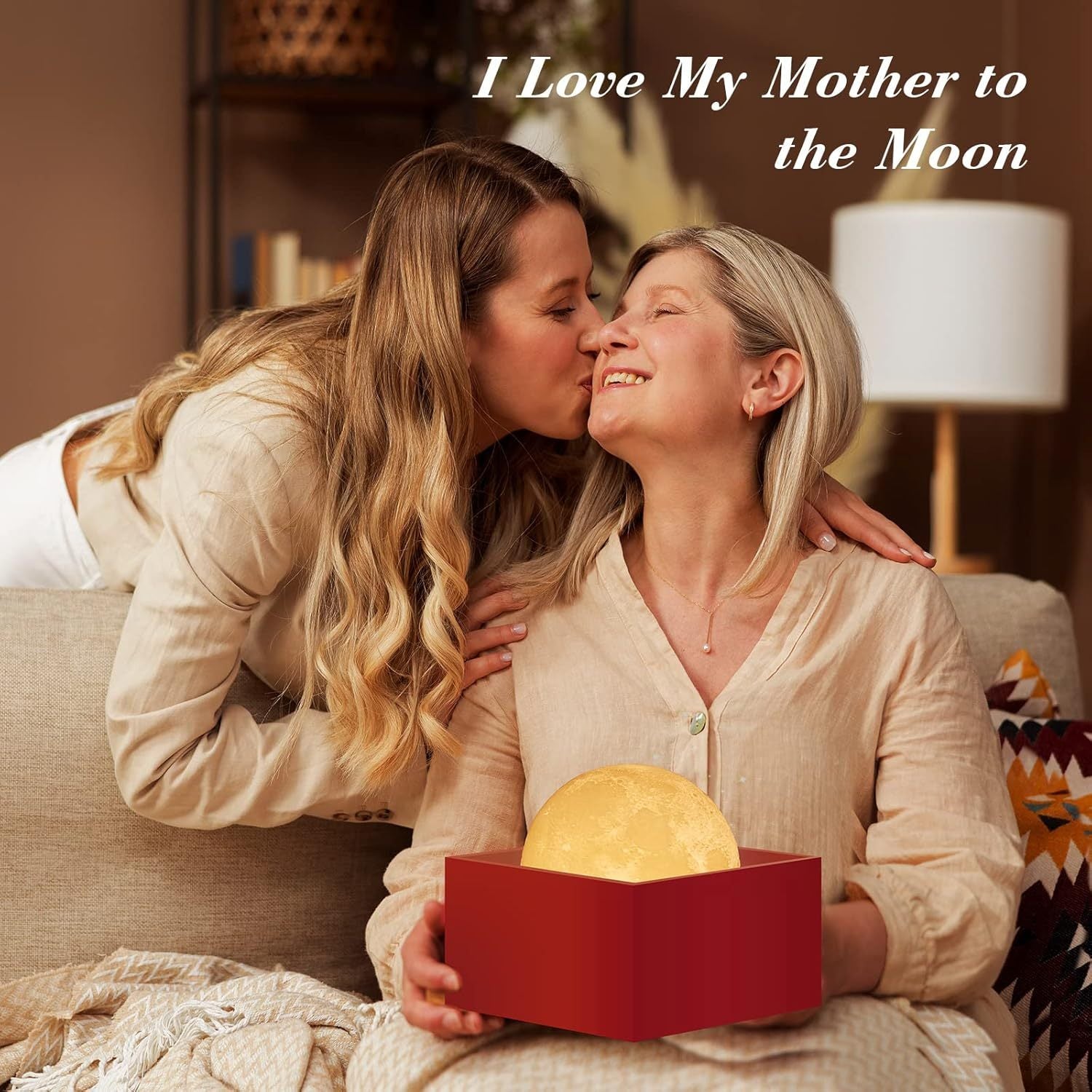 Lamp & Stand & Remote Moon Lamp, LED Creative Night Light