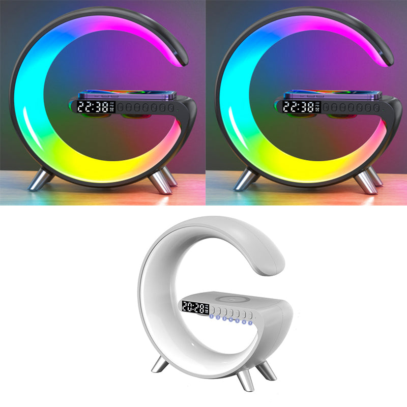 G Shaped LED Lamp Bluetooth & Speaker & Wireless Charger, Lamp App Control, Home Decor