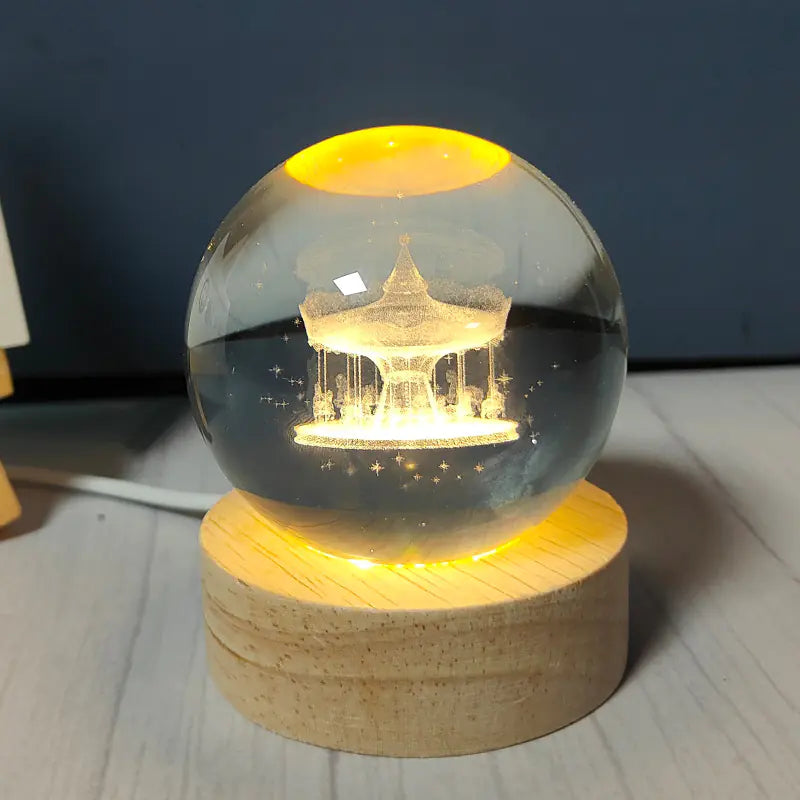 USB Night Light Crystal Ball