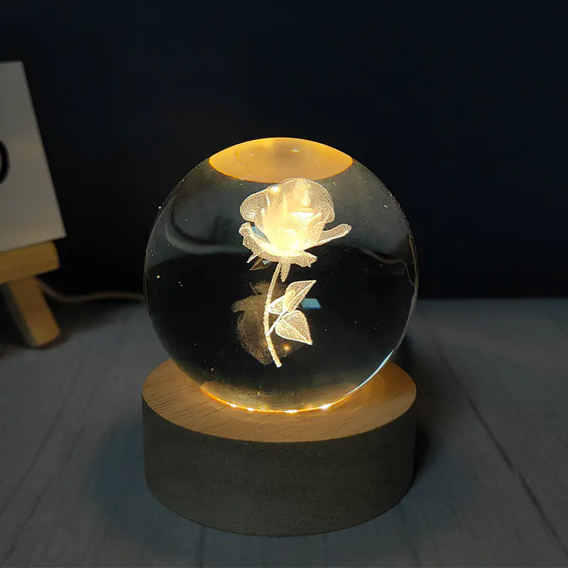 USB Night Light Crystal Ball